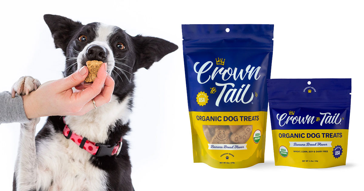 Curated visual reference: Visual Reference: Organic Banana Bread Crunchy Dog Treats